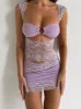 CALISTA MINI DRESS LILAC sold by Outcast Clothing