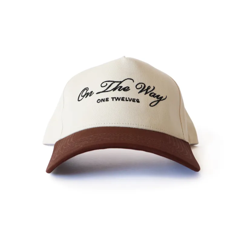 Cedar Brown “On The Way” Canvas Trucker Hat sold by One Twelves