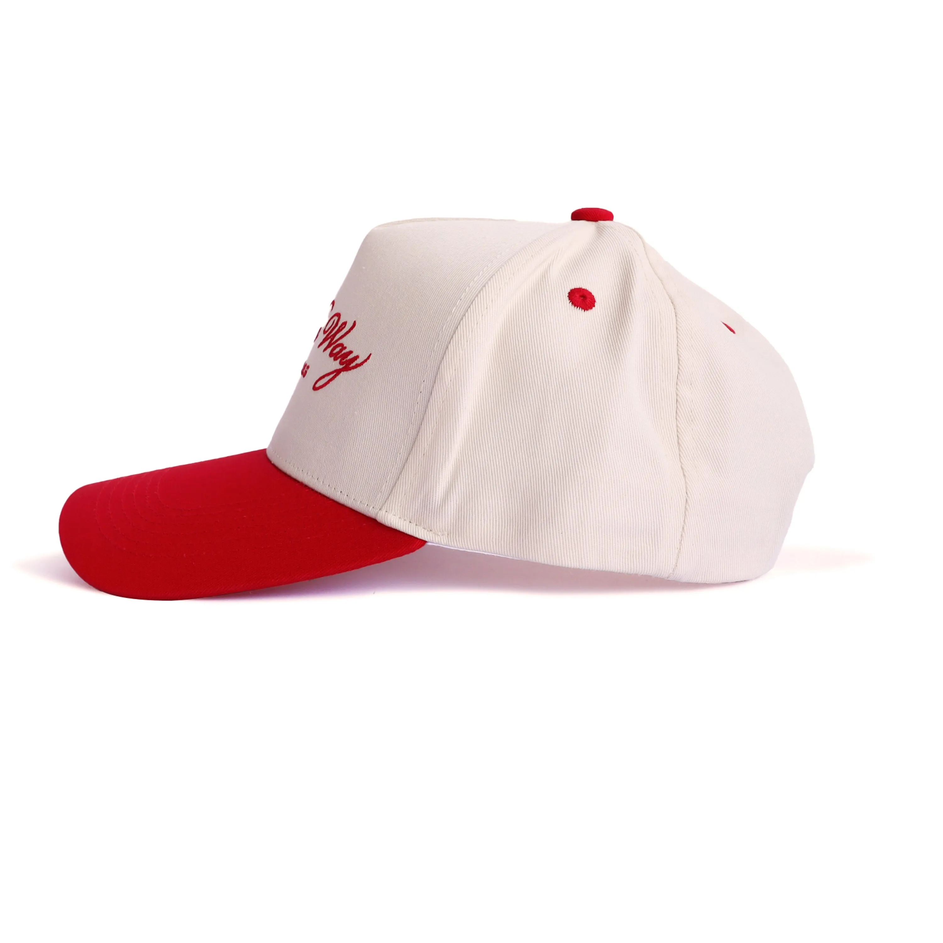 Cherry "On The Way” Canvas Trucker Hat sold by One Twelves product image thumbnail 2