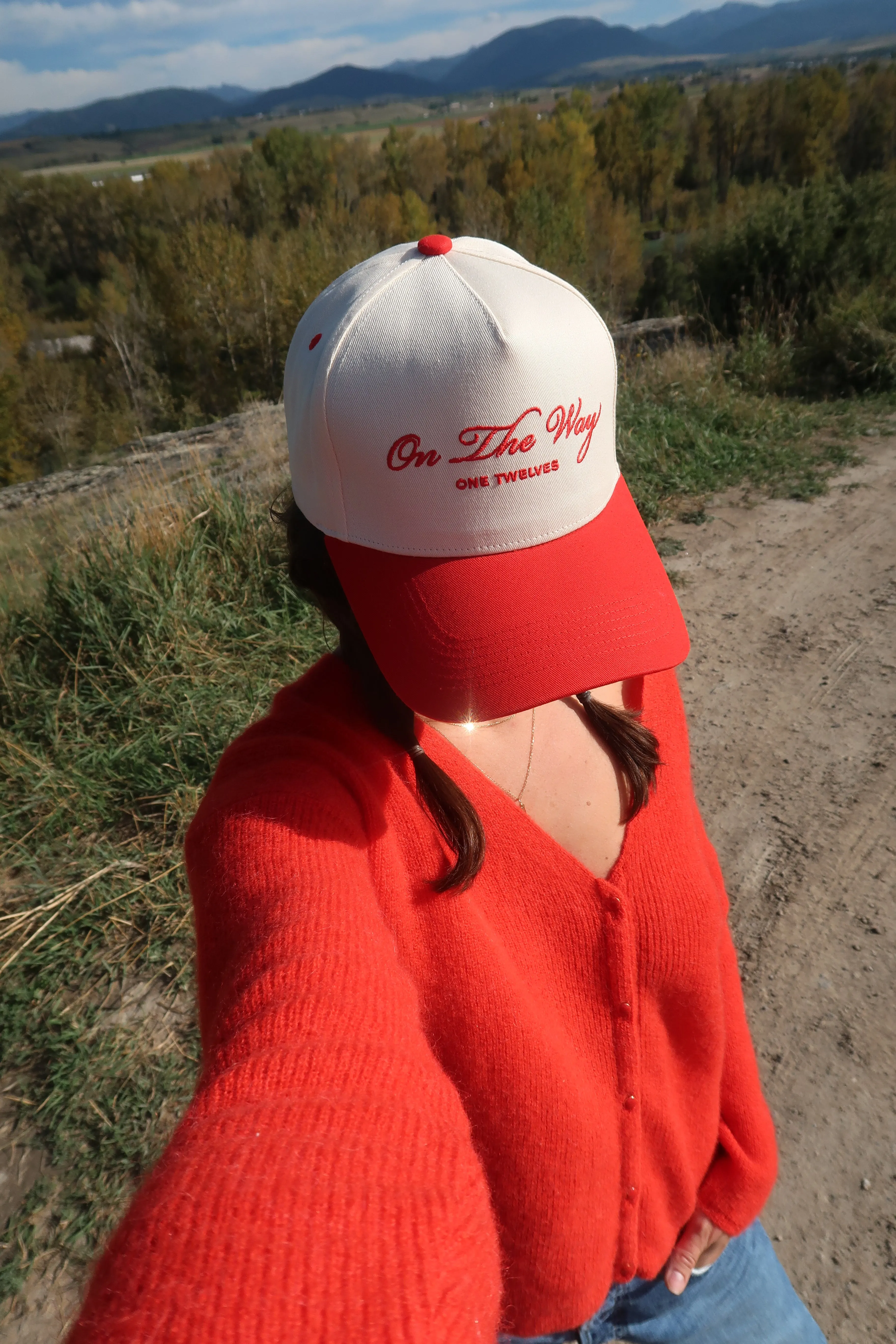 Cherry "On The Way” Canvas Trucker Hat sold by One Twelves product image thumbnail 4