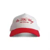 Cherry "On The Way” Canvas Trucker Hat sold by One Twelves