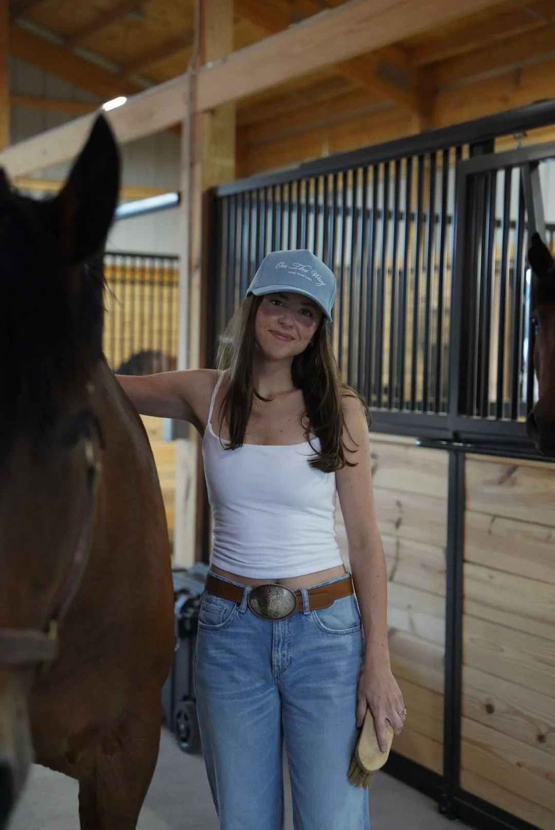 Blue Jean "On The Way" Denim Trucker Hat sold by One Twelves product image thumbnail 3