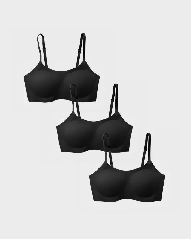 Black Support Bra 3-Pack sold by EBY