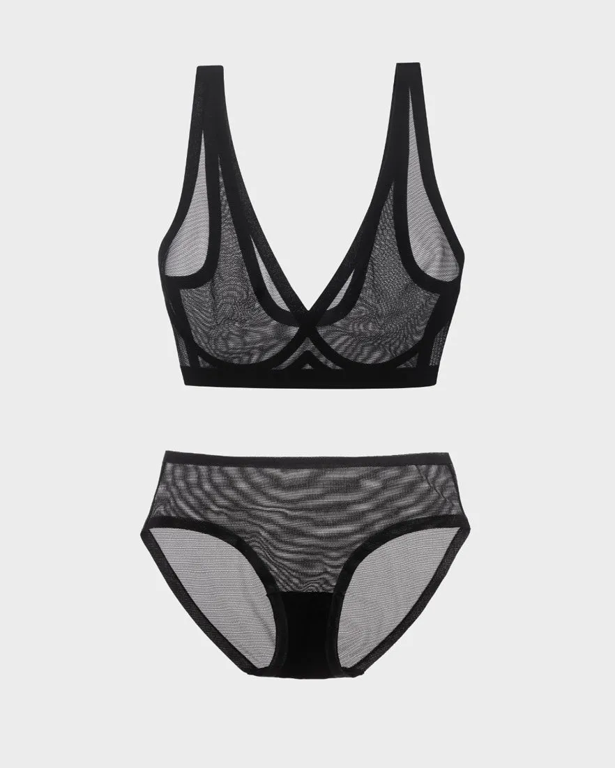 Black Sheer Set sold by EBY