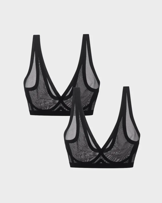 Black Sheer Bralette Bundle sold by EBY