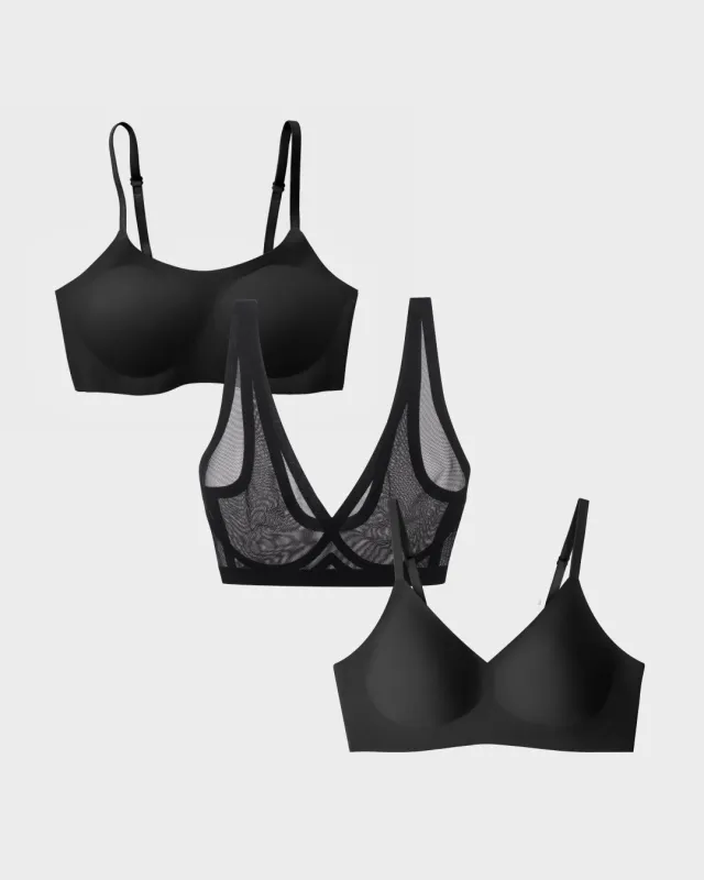 Black Bra 3-Pack sold by EBY
