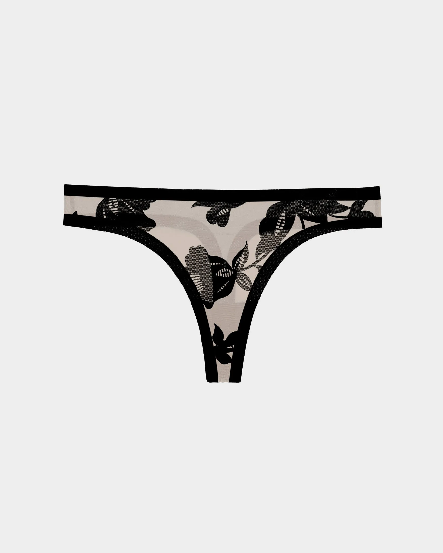 Madam Noir Mesh Thong sold by EBY