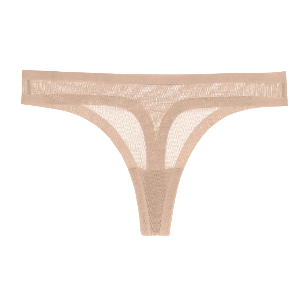 Champagne Sheer Thong sold by EBY product image thumbnail 4