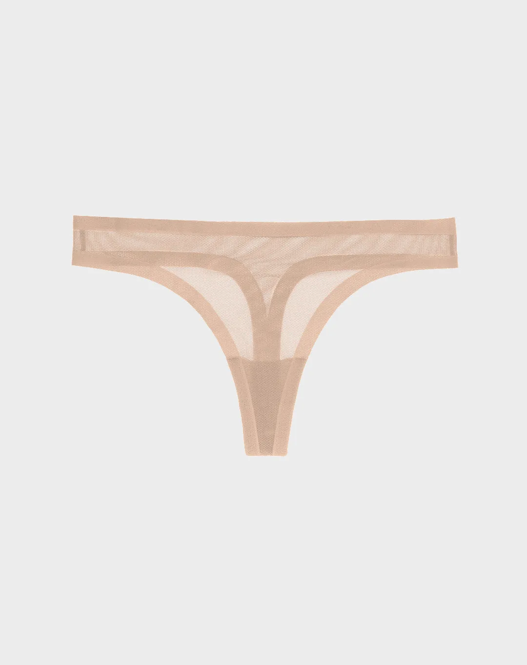 Champagne Sheer Thong sold by EBY