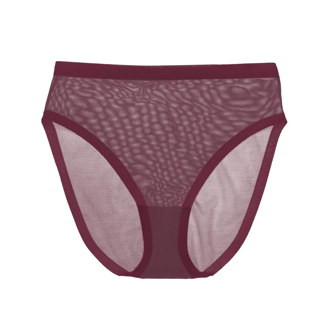 Grape Wine Mesh High Cut High Waisted sold by EBY product image thumbnail 4