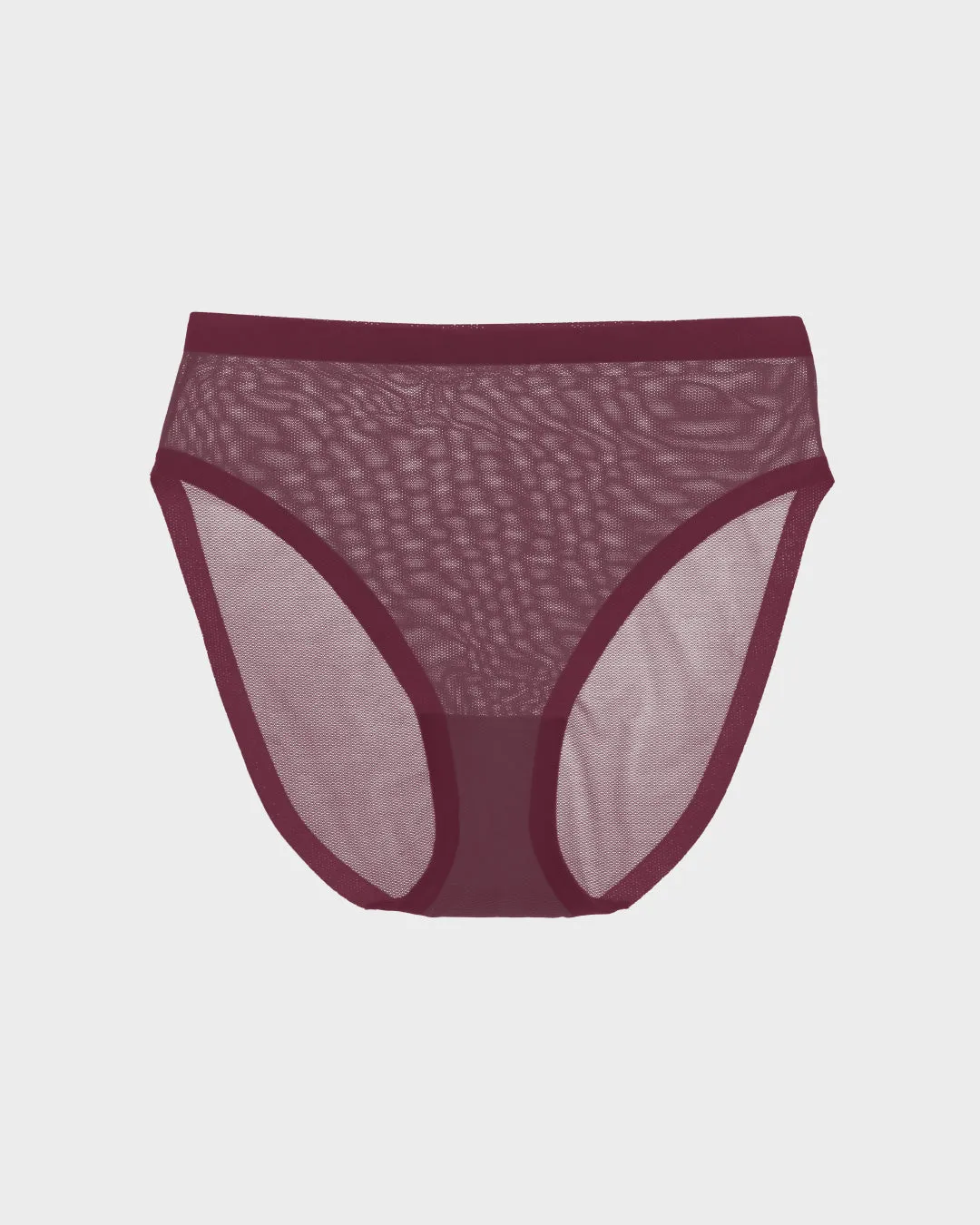 Grape Wine Mesh High Cut High Waisted sold by EBY