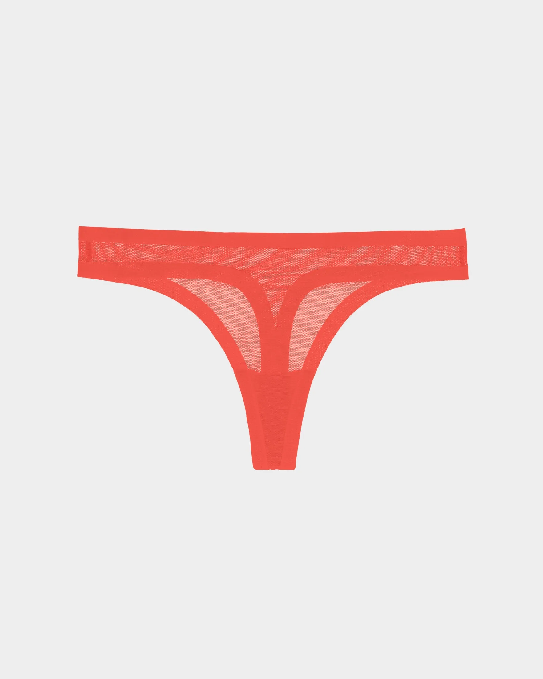 Tangerine Sheer Thong sold by EBY