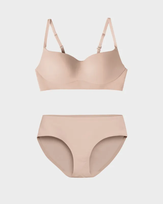 Nude One Piece Contour Bra Set sold by EBY