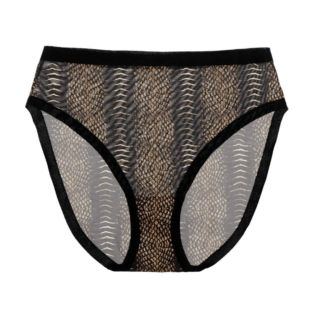 Reptile Stripe Mesh High Cut High Waisted sold by EBY product image thumbnail 5