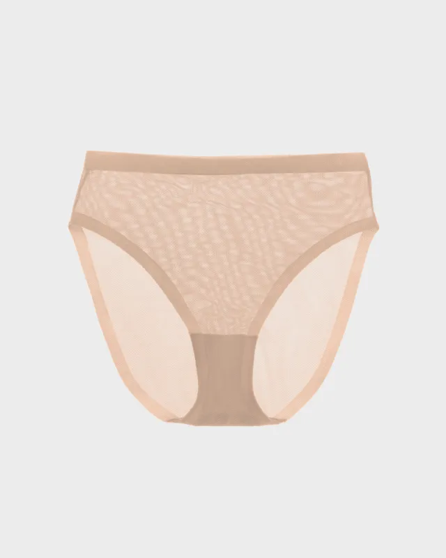 Champagne Mesh High Cut Highwaisted sold by EBY
