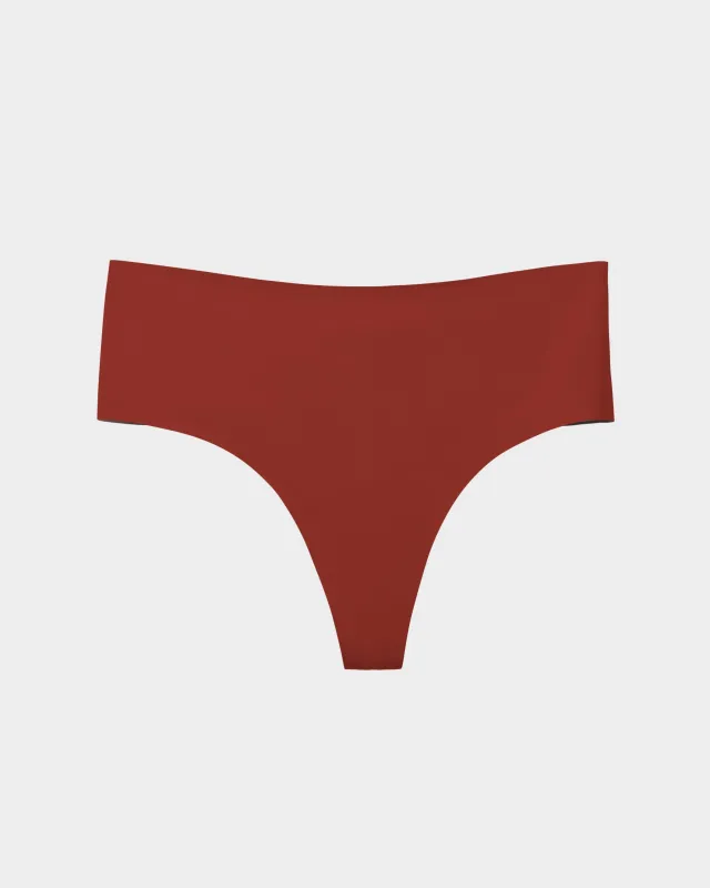 Fired Brick High Waisted Thong sold by EBY