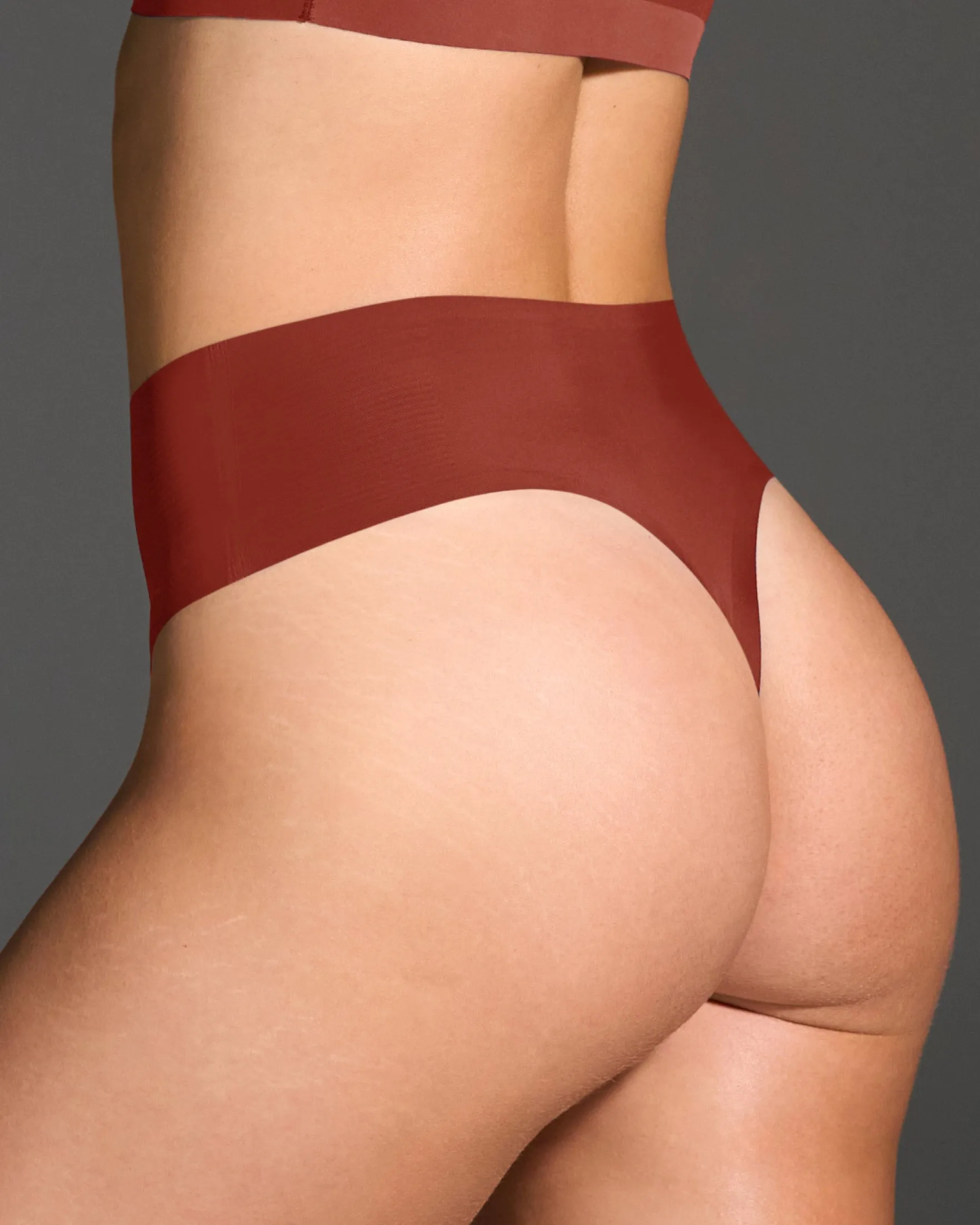Fired Brick High Waisted Thong sold by EBY product image thumbnail 3