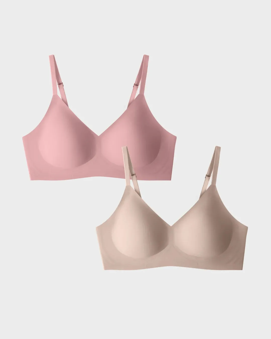 Brandied Apricot and Nude Relief Bra Bundle sold by EBY