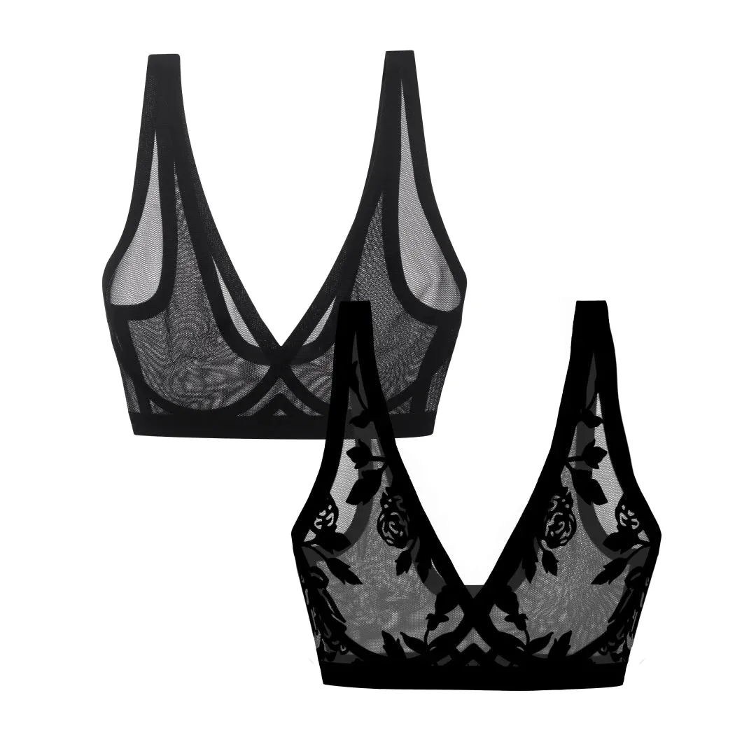 Madam Royale and Black Sheer Bralette Duo sold by EBY product image thumbnail 2