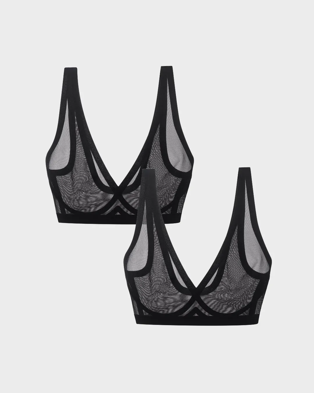 Black Sheer Bralette Duo sold by EBY