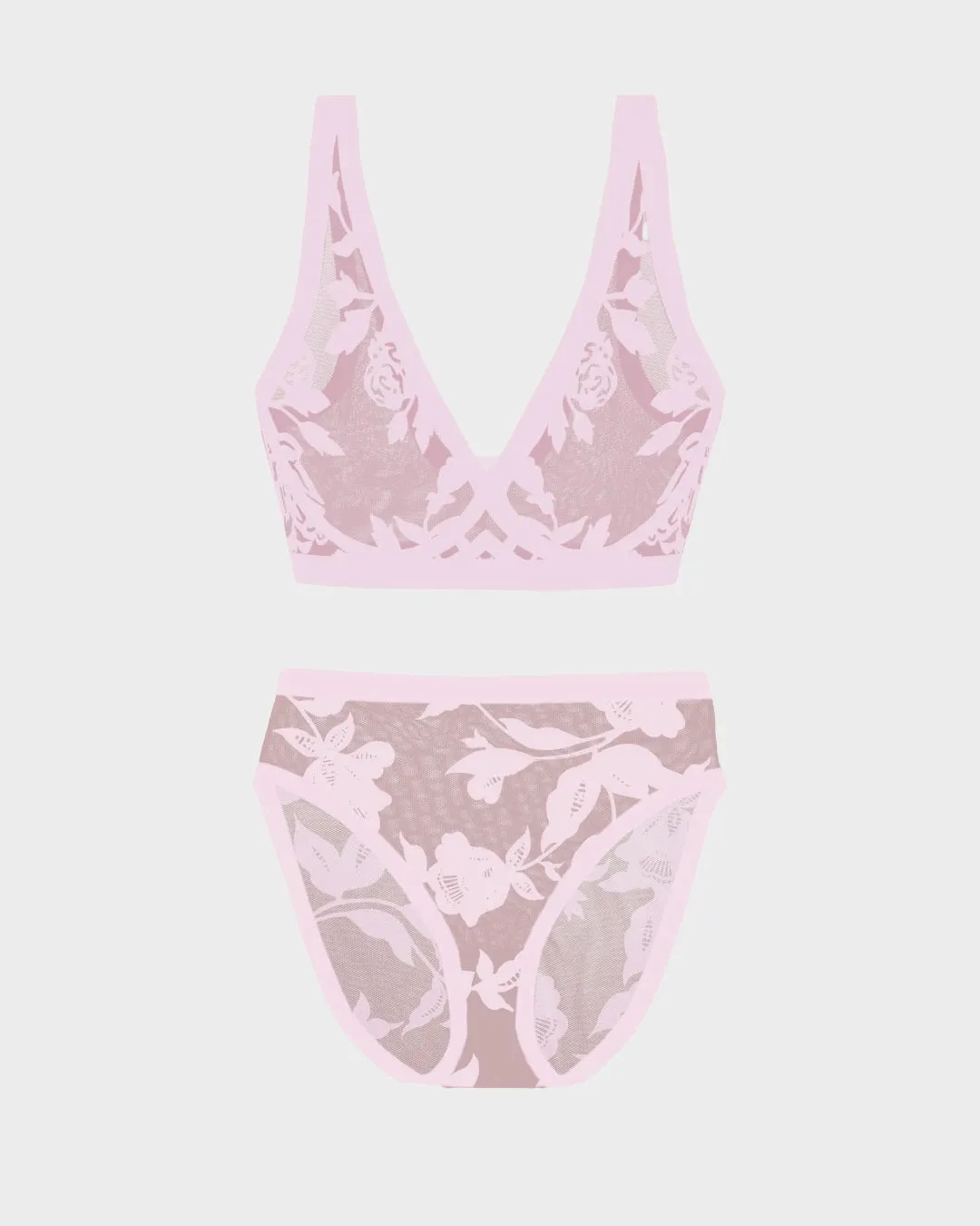 Madam Chic Sheer Bralette and High-Cut Set sold by EBY