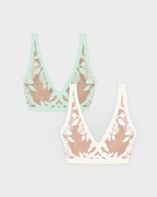 Madam Muse and Madam Lux Sheer Bralette Duo made by EBY