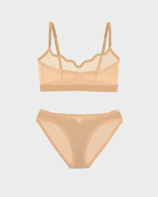 Lucy Bra Cookie Dough and Sheer Bikini Cookie Dough made by EBY