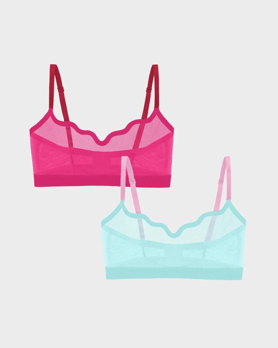 Lucy Bra Mint Jelly and Red Velvet sold by EBY