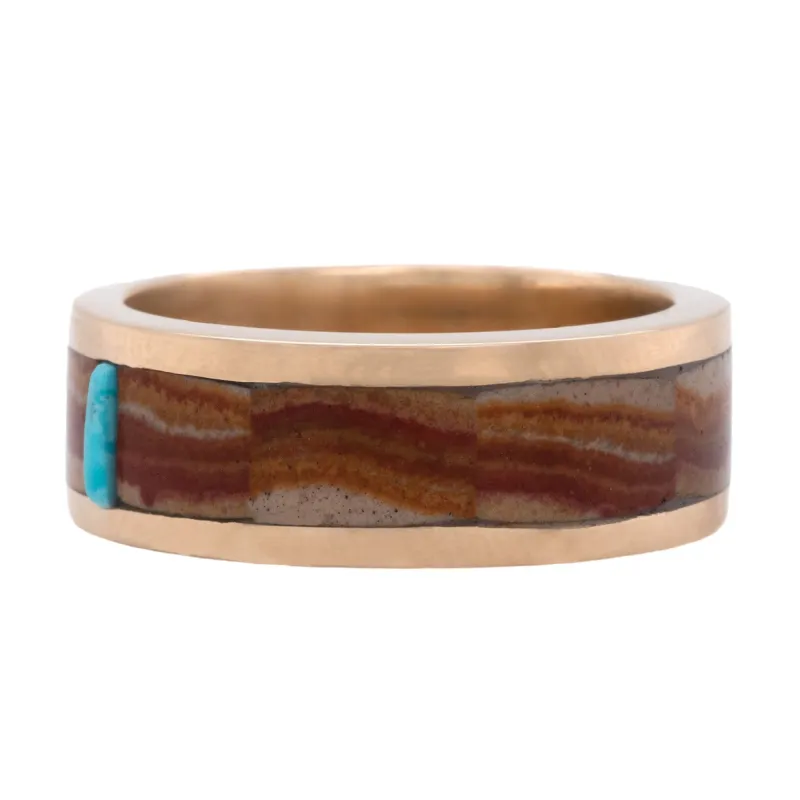 Composition No. 5 Inlay Band Ring sold by Late Sunday Afternoon