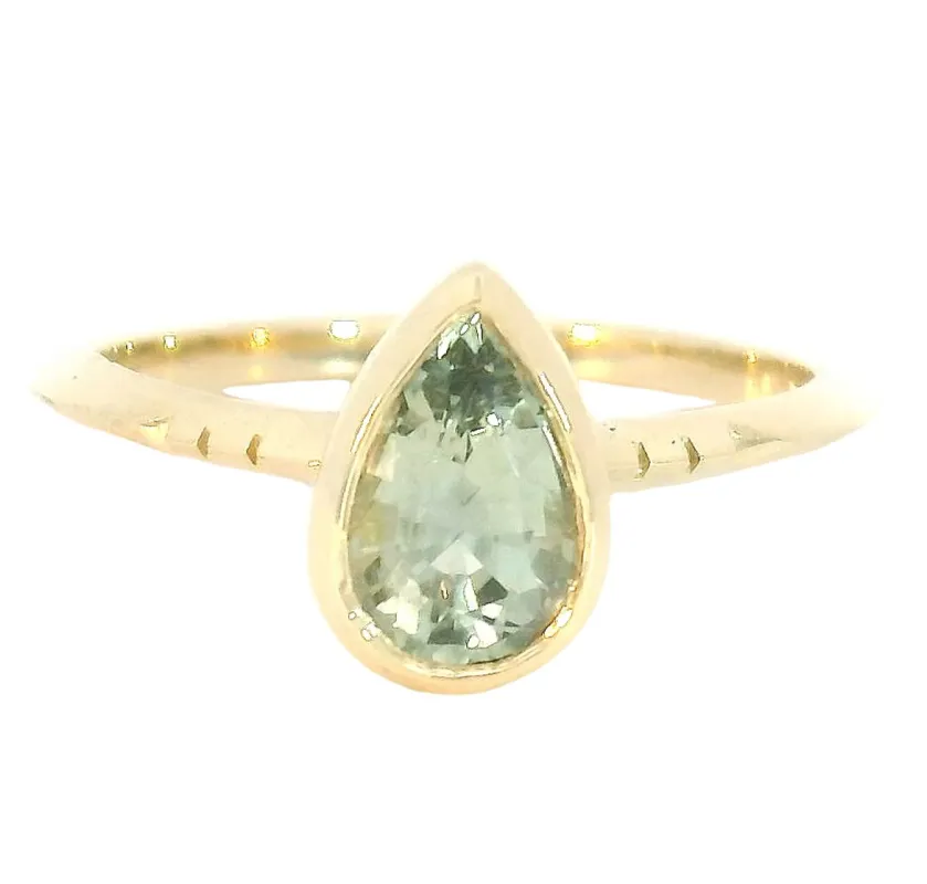 Pirn Montana Sapphire Solitaire sold by Late Sunday Afternoon