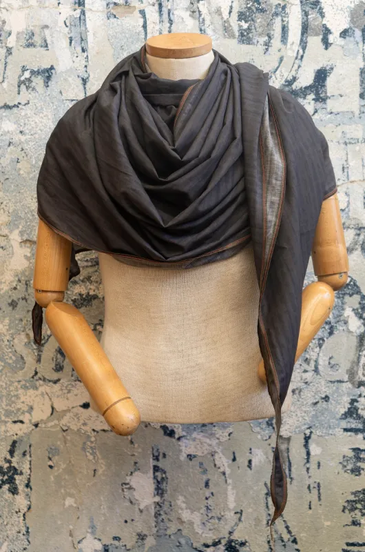Pewter Drift Silk Scarf made by Late Sunday Afternoon