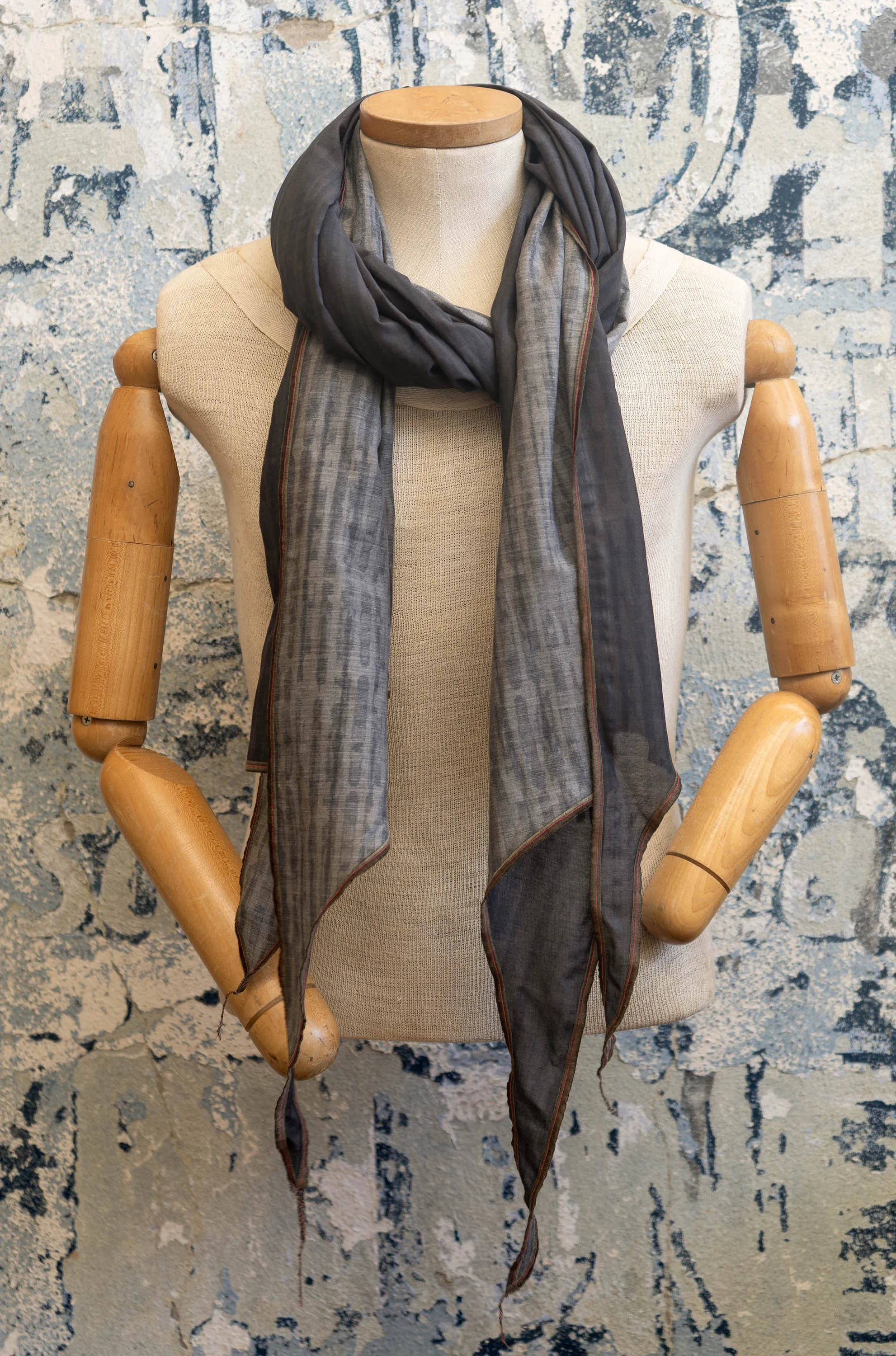 Pewter Drift Silk Scarf sold by Late Sunday Afternoon product image thumbnail 2