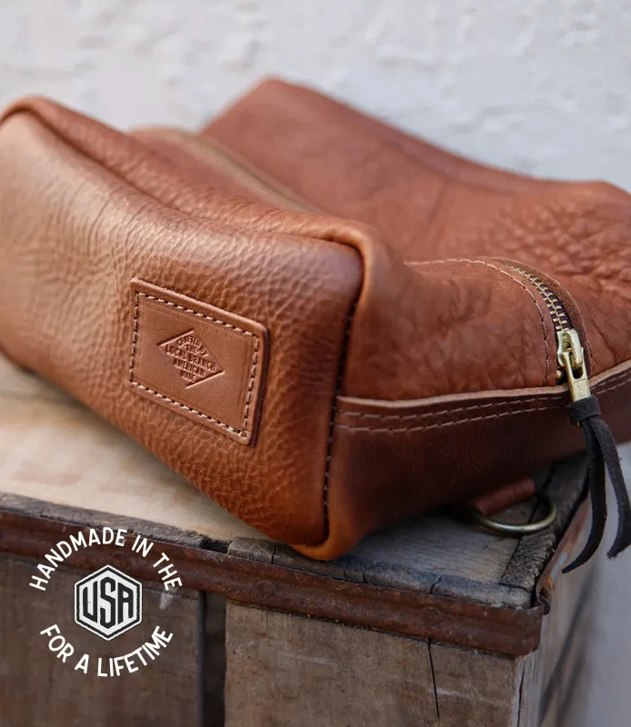 Leather Dopp Kit - USA Made sold by Late Sunday Afternoon
