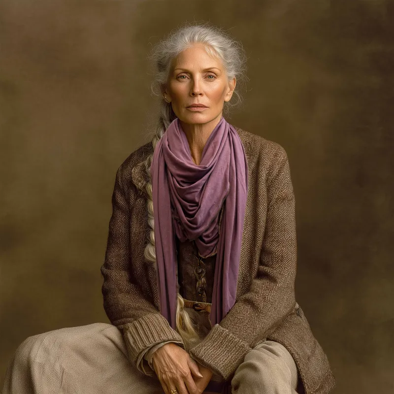 Plum Wisp Snuggle Scarf sold by Late Sunday Afternoon