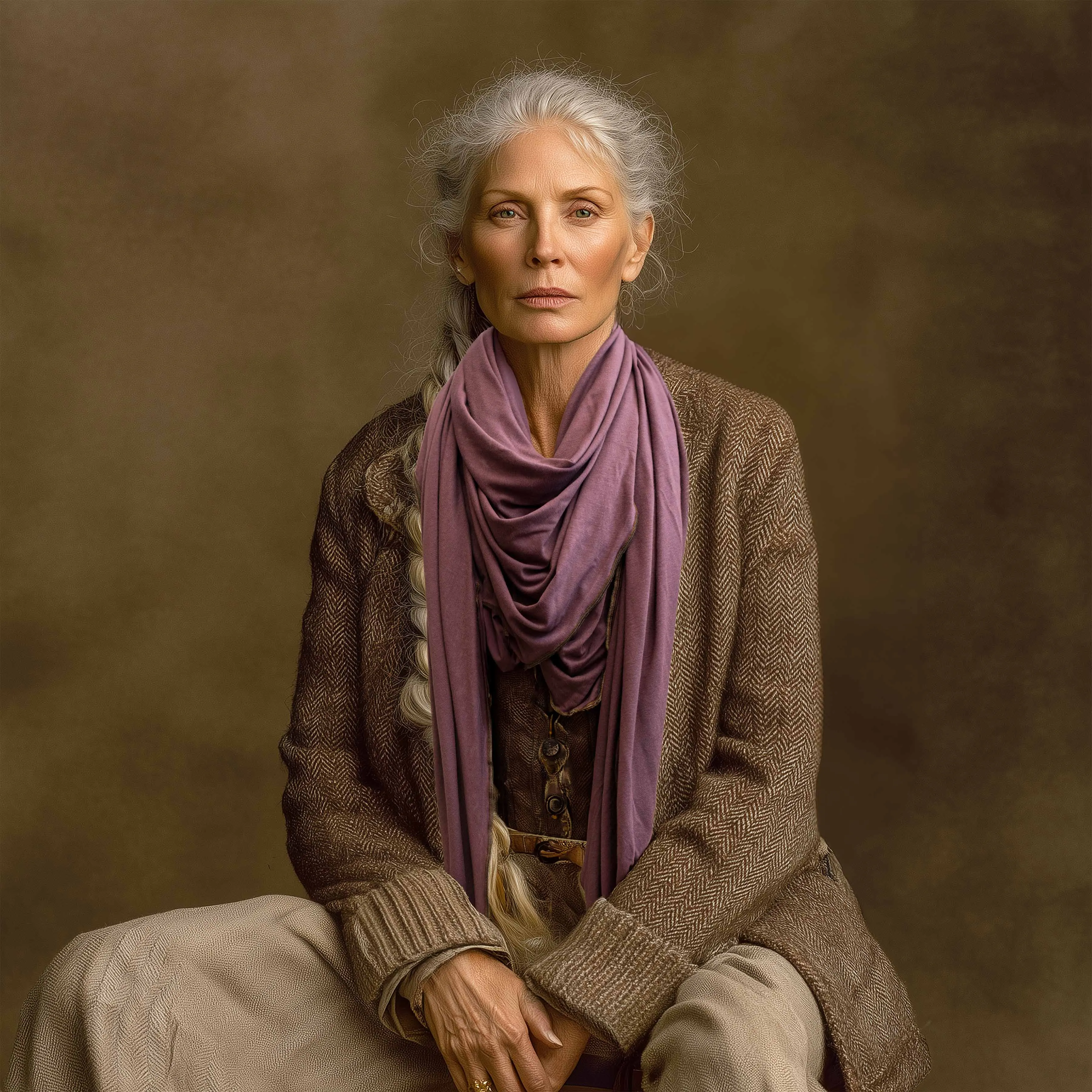 Plum Wisp Snuggle Scarf sold by Late Sunday Afternoon