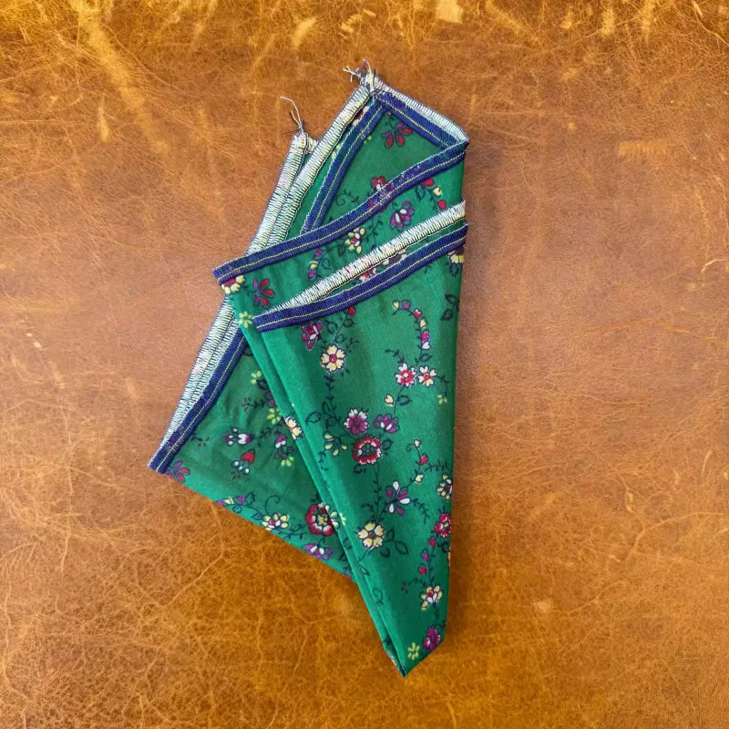 Kelly Blooms Pocket Square made by Late Sunday Afternoon