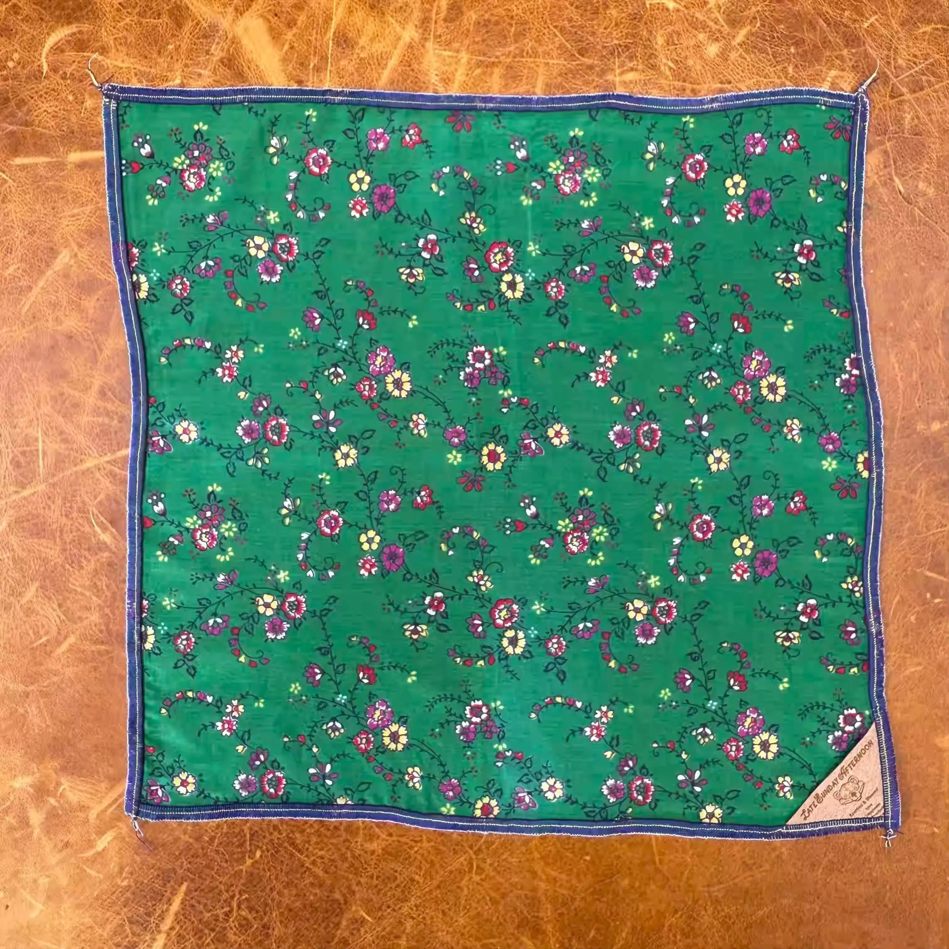 Kelly Blooms Pocket Square sold by Late Sunday Afternoon product image thumbnail 2