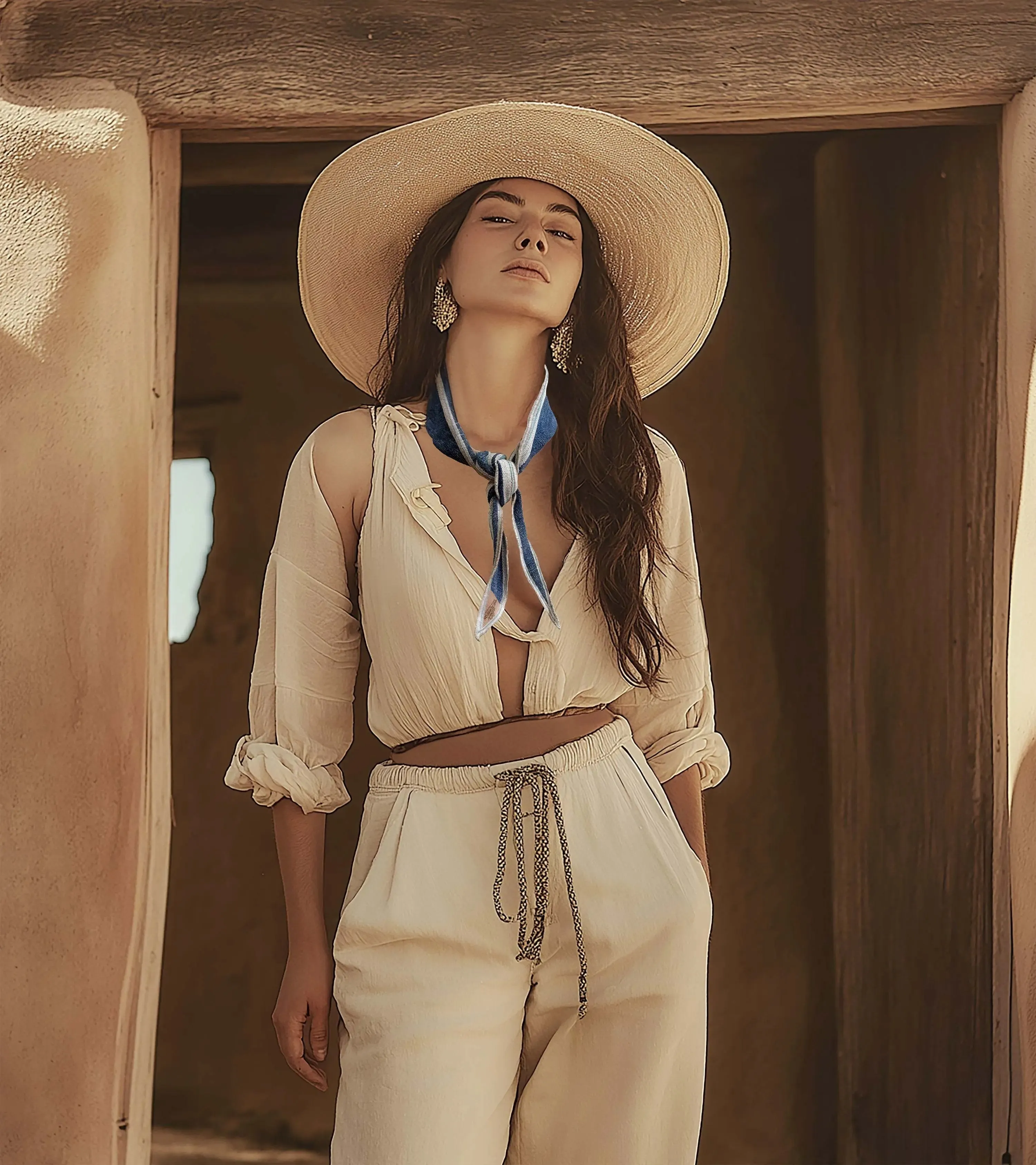 Gallop Time Neck Scarf sold by Late Sunday Afternoon