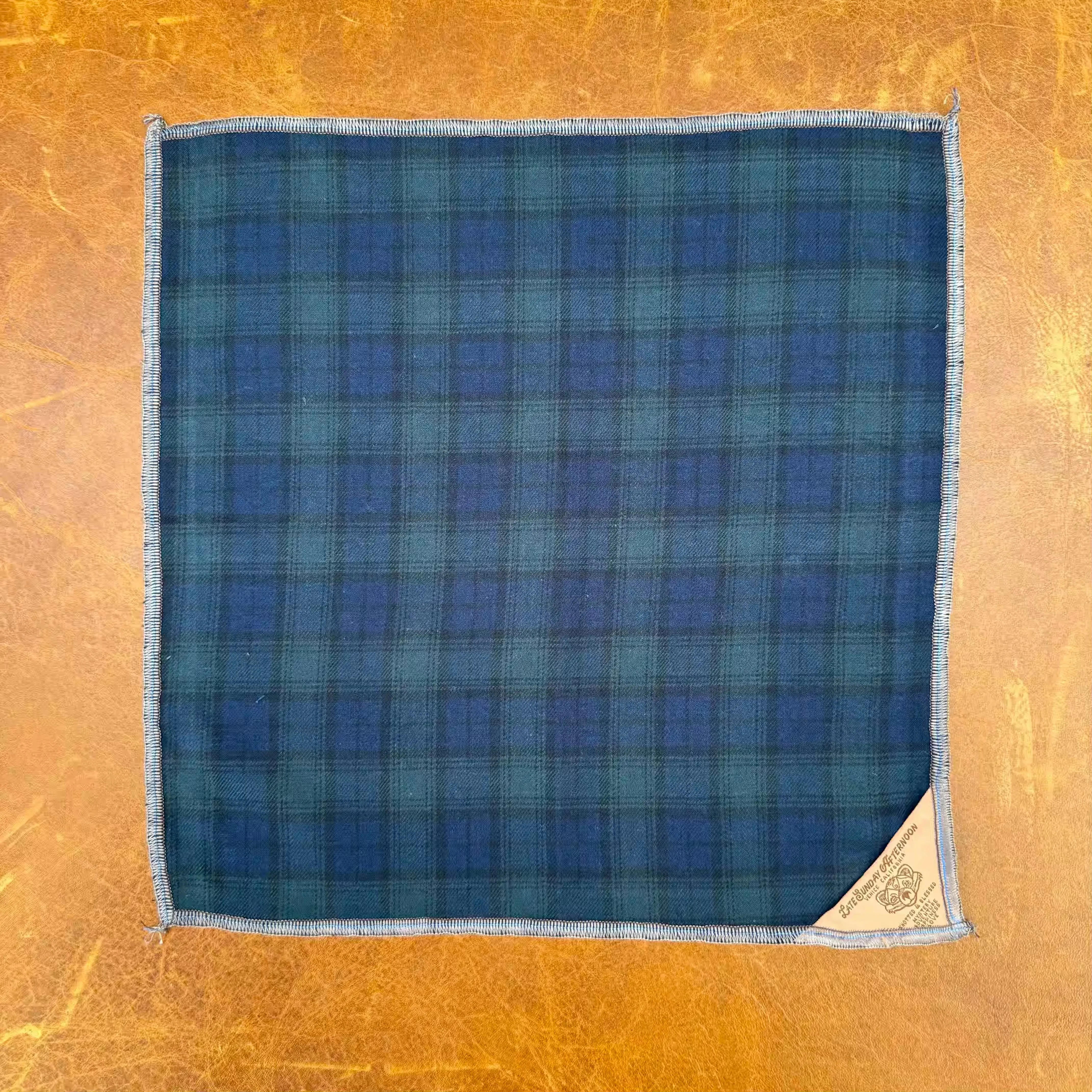 Tartan Snuggles Pocket Square sold by Late Sunday Afternoon product image thumbnail 2