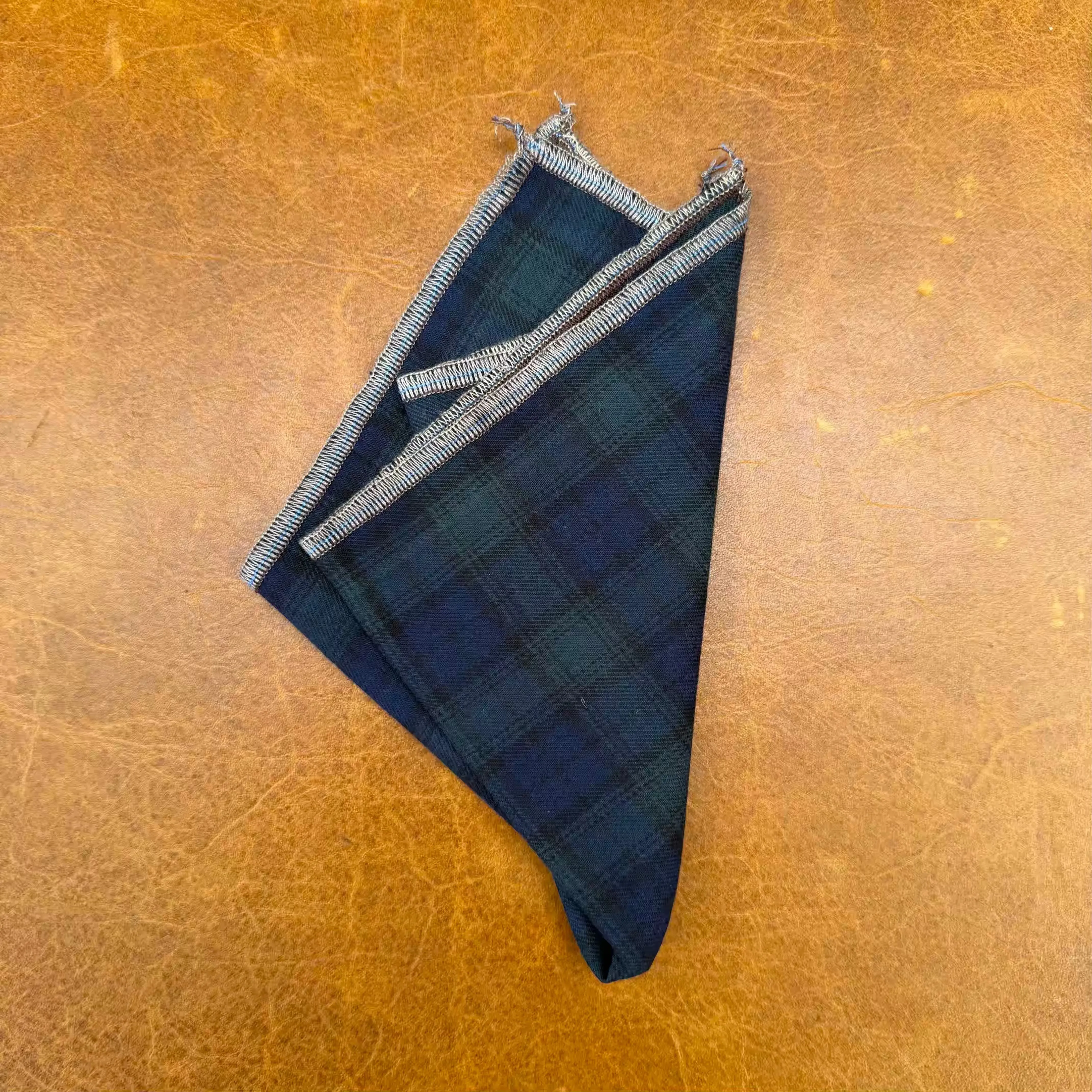Tartan Snuggles Pocket Square sold by Late Sunday Afternoon