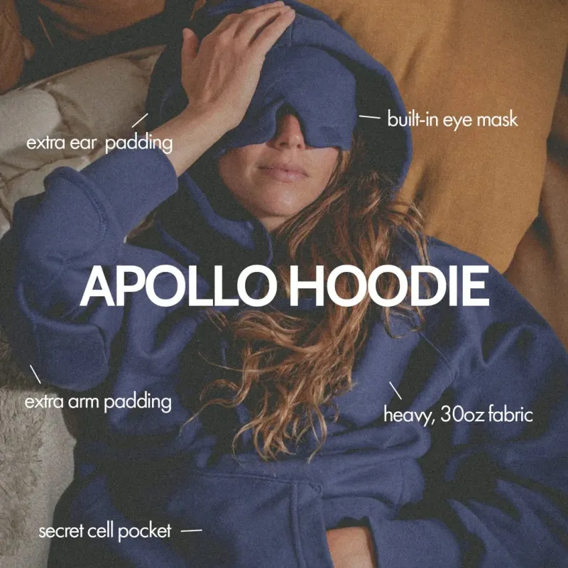 Apollo Hoodie | The Original Built-In Eye Mask Travel Hoodie sold by Late Sunday Afternoon