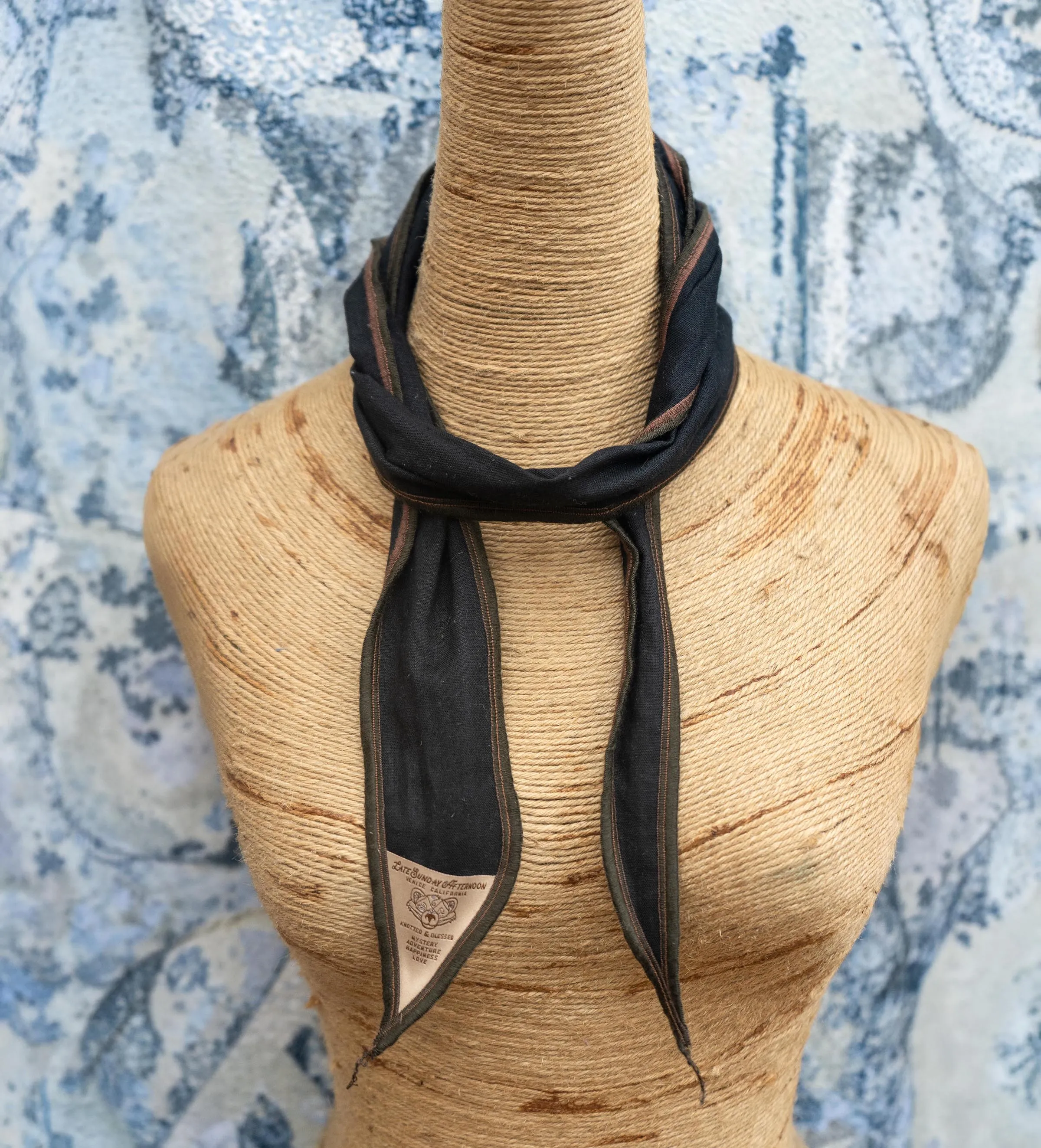 New York New York Linen Neck Scarf sold by Late Sunday Afternoon