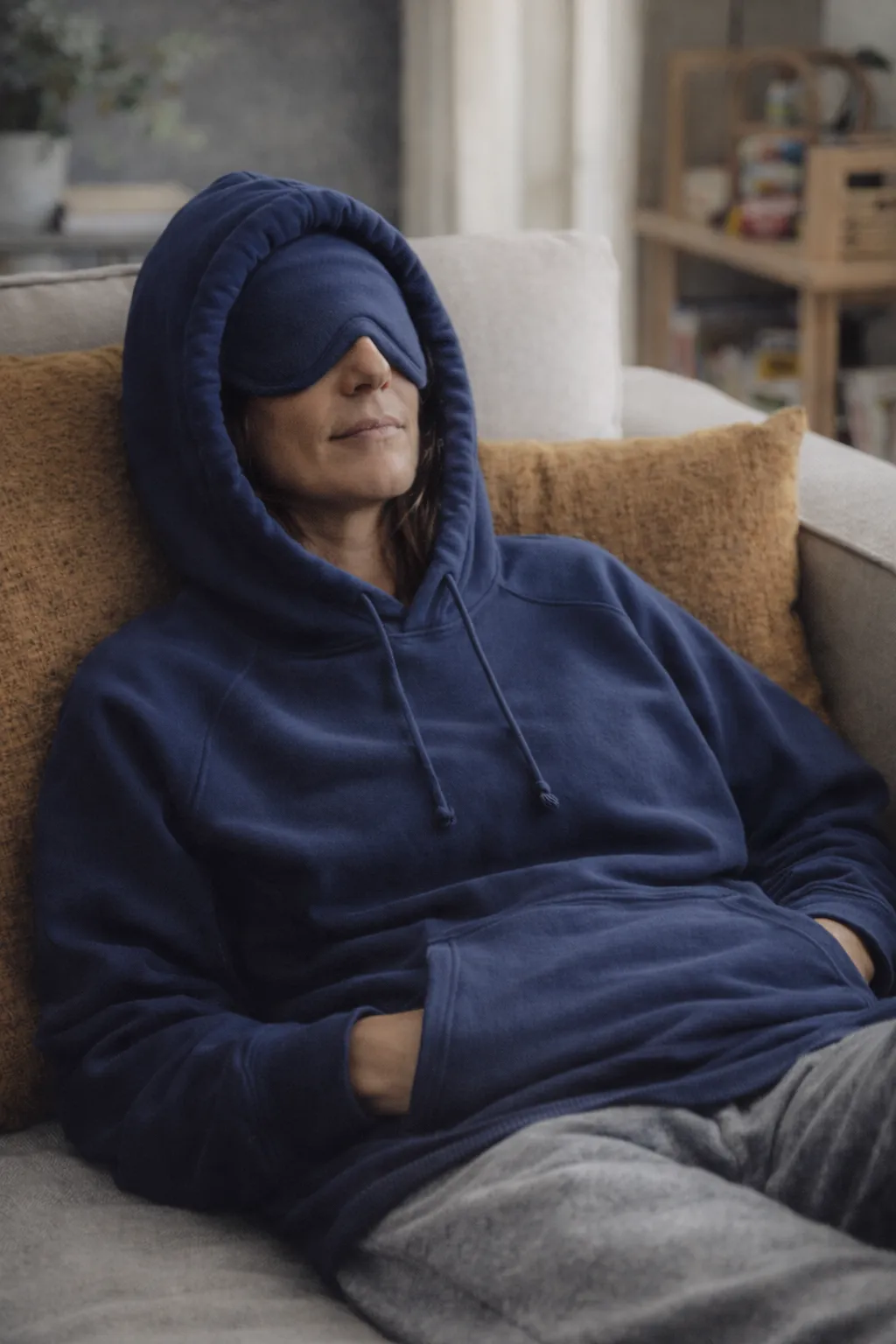 Apollo X Hoodie | The Original Built-In Eye Mask Travel Hoodie Now Upgraded sold by Late Sunday Afternoon product image thumbnail 3
