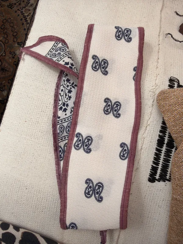 Wisteria Paisley Neck Scarf made by Late Sunday Afternoon