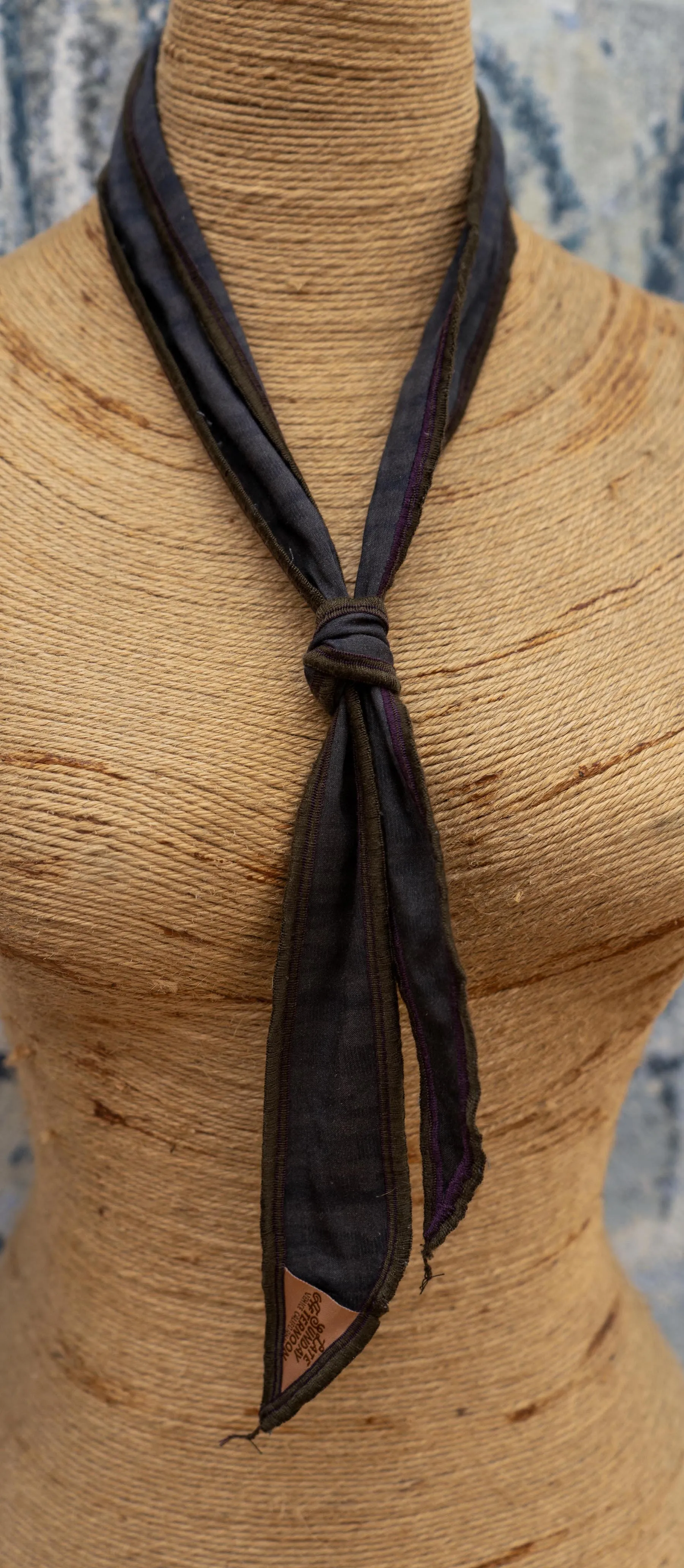 Pewter Drift Silk Neck Scarf sold by Late Sunday Afternoon product image thumbnail 3