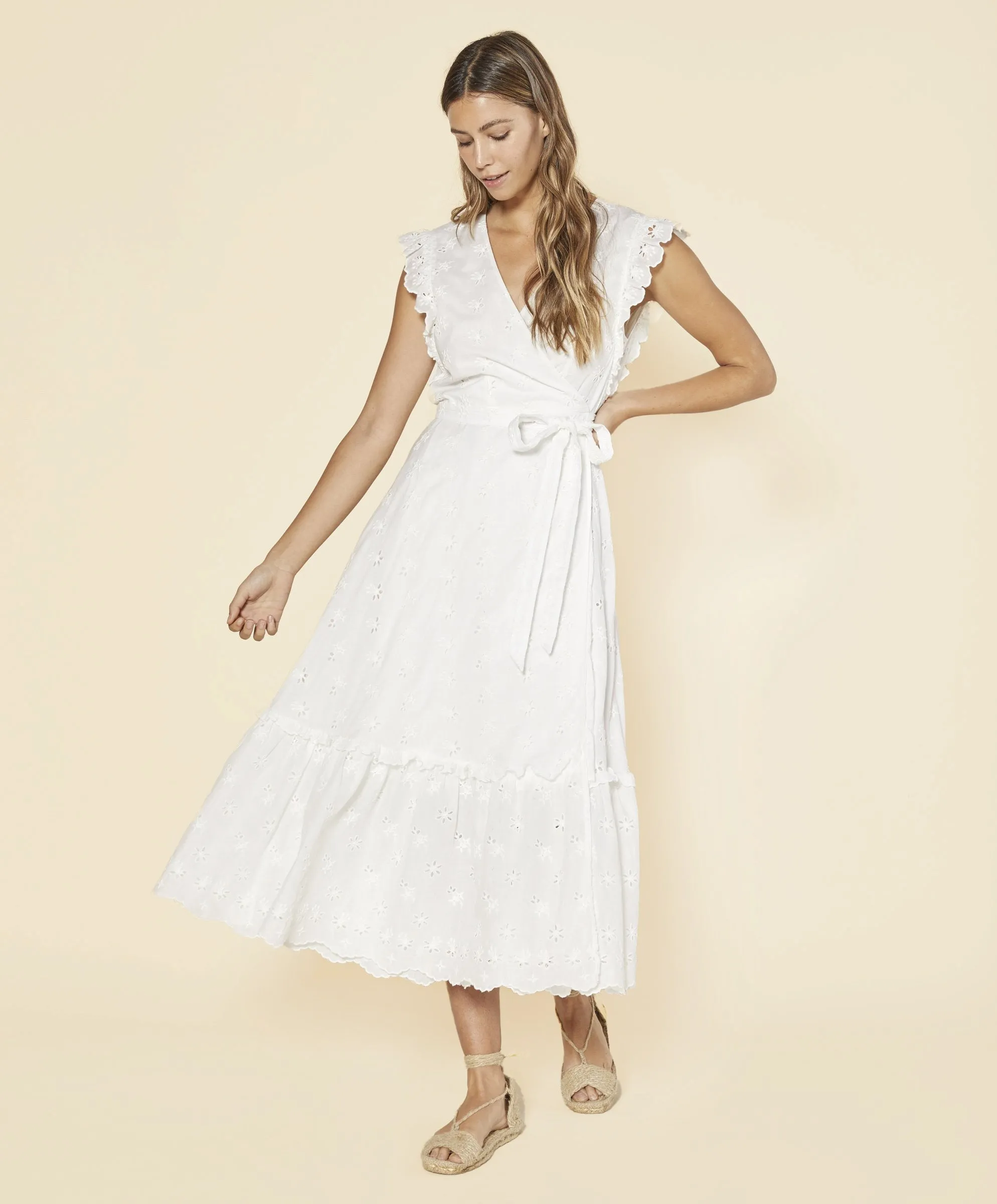 Kahlo Wrap Dress - Outerworn sold by Outerknown