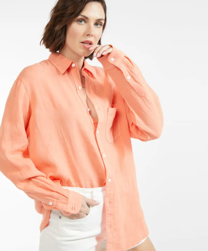 Sydney Linen Boyfriend Shirt - Outerworn sold by Outerknown