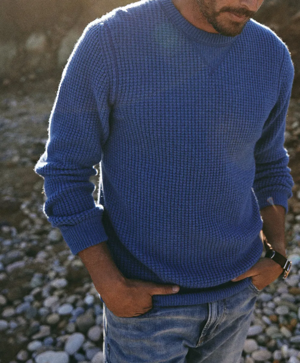 Reimagine Cashmere Waffle Crew - Outerworn sold by Outerknown