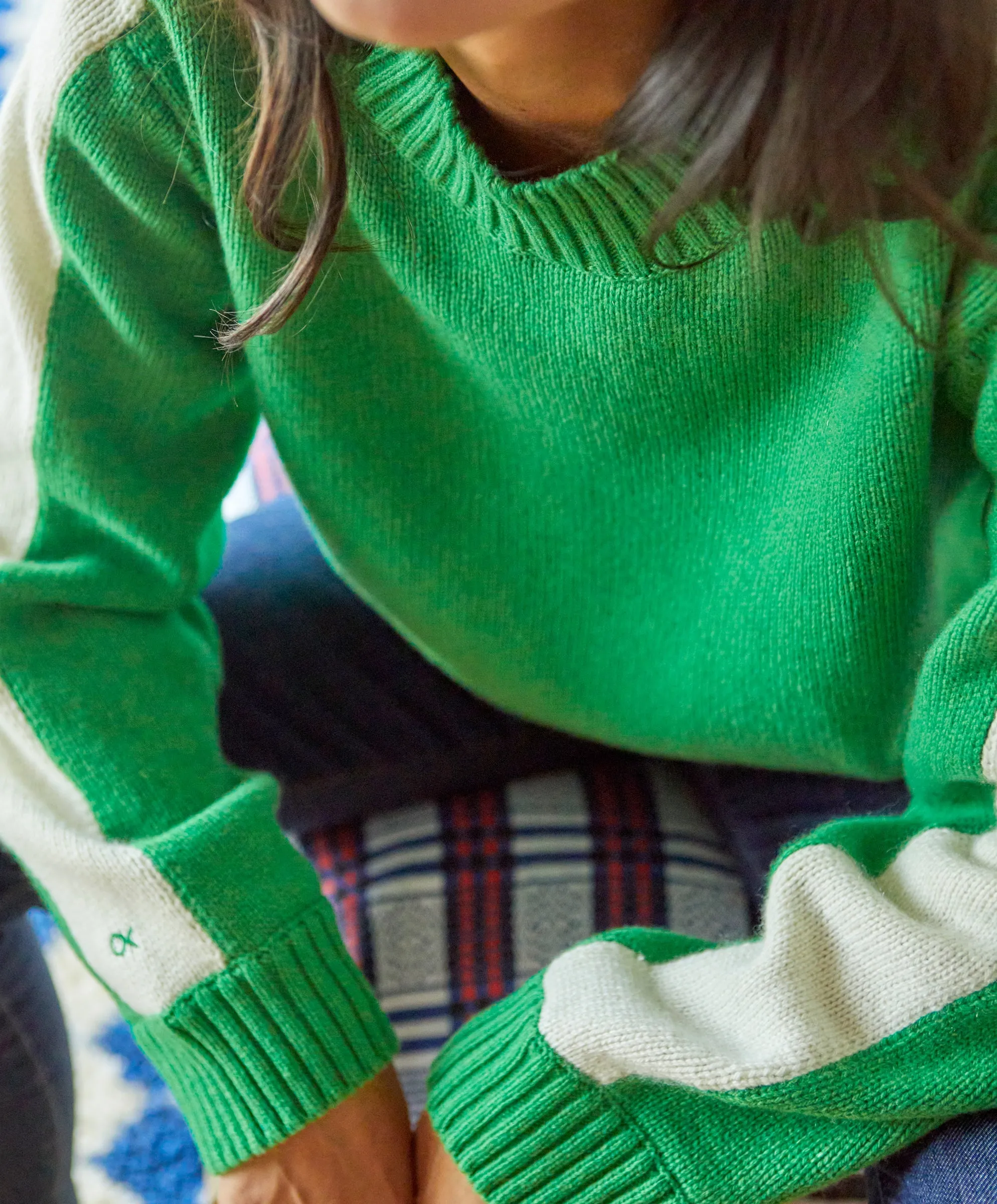 Archer Cashmere Crew with Stripe - SALE sold by Outerknown product image thumbnail 5