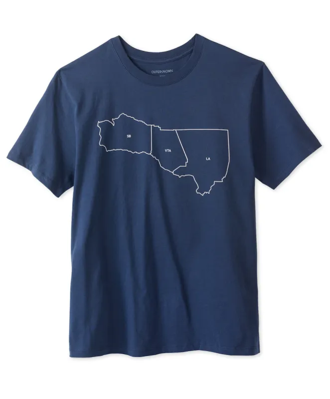 Indoek County Lines Tee Shirt made by Outerknown